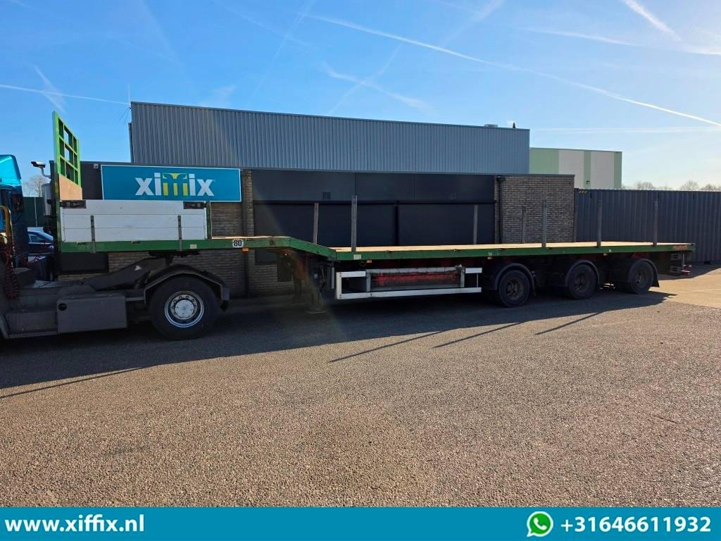 Nooteboom 3-axle flat triple (3x) extendable, 35,7 meters!