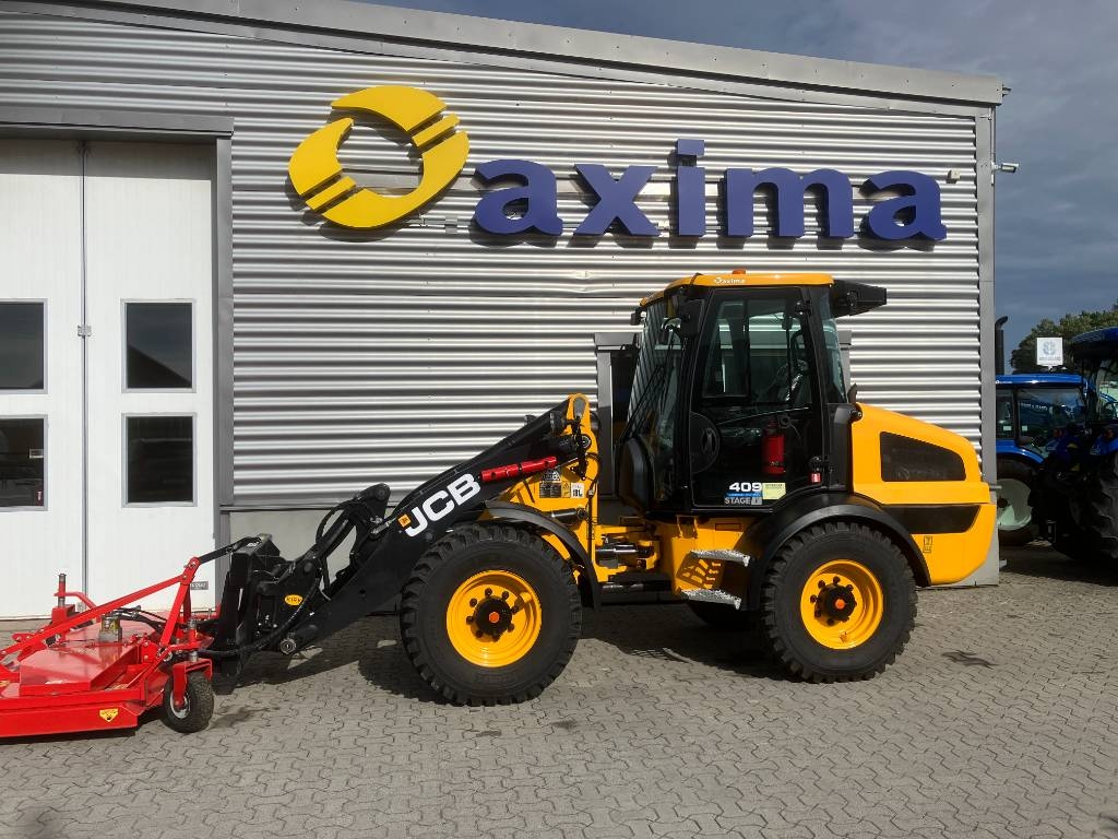 Chargeuse sur pneus JCB 409 Nordic Edition + klippdäck — occasion 2024, 49 h