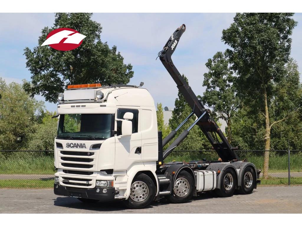 Scania R580 V8 8X4 RETARDER BIG AXLES HOOKLIFT FULL AIR