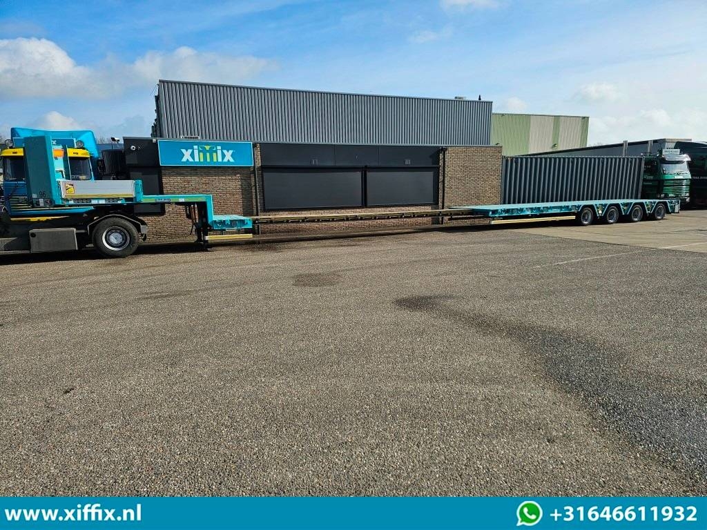 Goldhofer 4-axle extendable semi-lowloader, 78 cm. height
