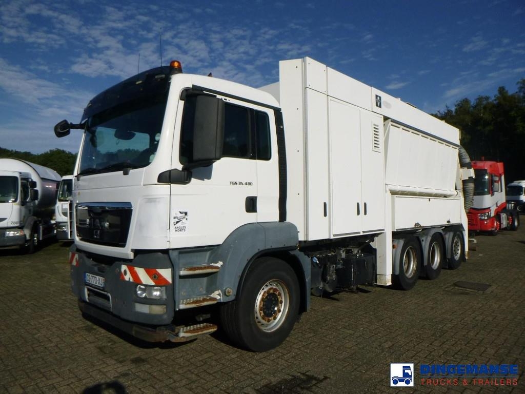 Hydrocureur MAN TGS 35.480 8x4 vacuum tank / Saugbagger — occasion 2013