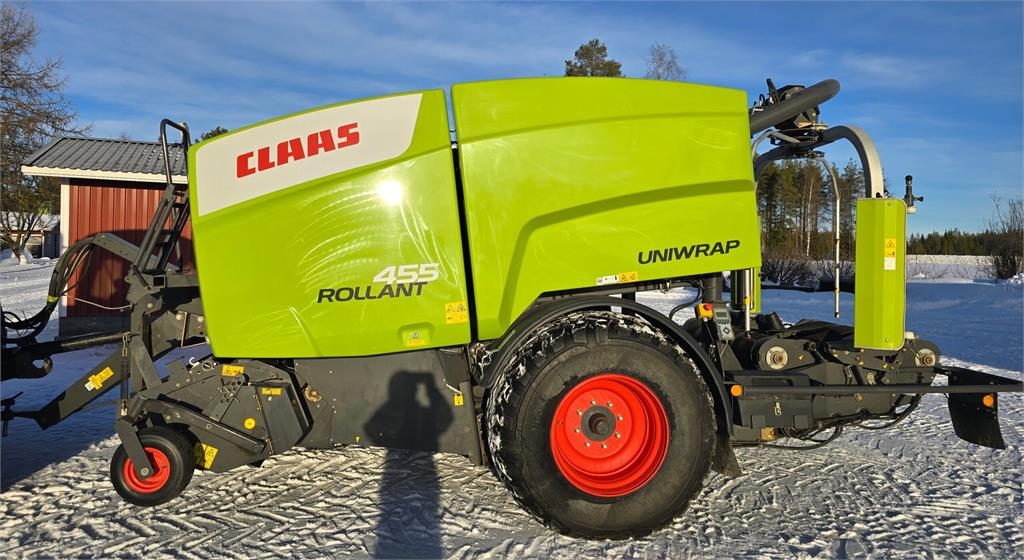Presse à balles rondes CLAAS Rollant 455 Uniwrap — occasion 2013