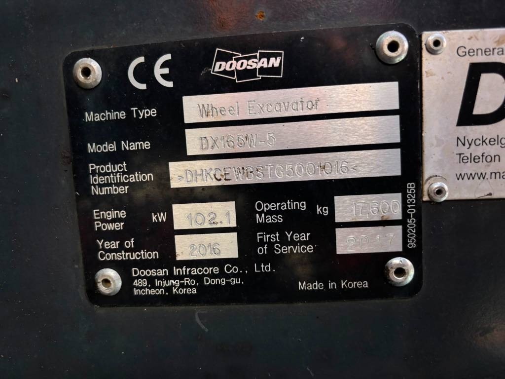 Doosan DX 165 W-5 / Myyty, predaný kuva 19