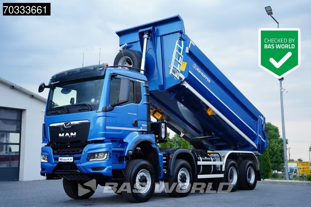MAN TGS 41.480 TGS 8X8 NEW! 8x8 19m3 KH Kipper Steel s