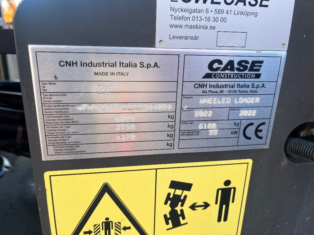 CASE 321 F / Ківш, Граблини навантажувача, Години! kuva 11