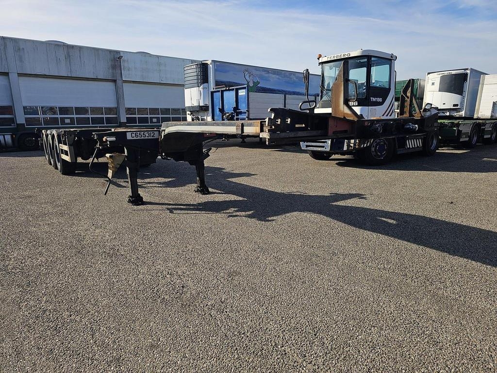 Semi-remorque porte-conteneur Pacton FLEX XL/ ALL CONNECTIONS/ 3 X EXTENDIBLE /SAF DRUM — occasion 2012