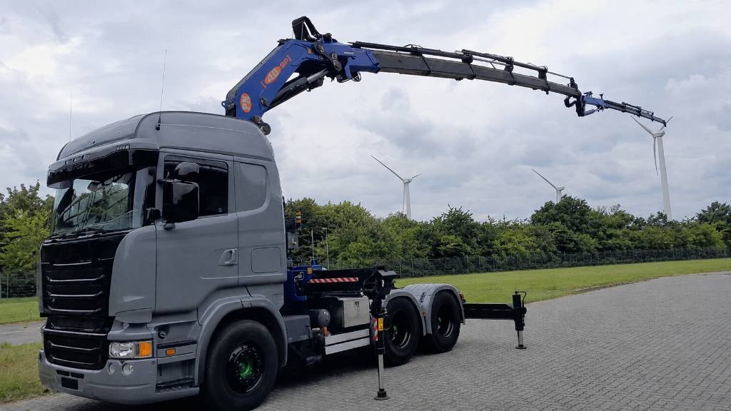 Scania R 470 PM 48 SP FLY JIB WINCH CRAN KRAN GRUE