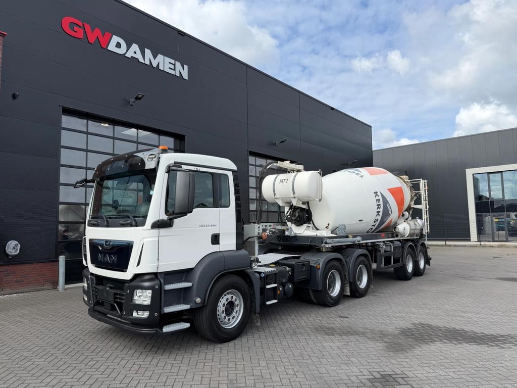 Camion malaxeur MAN TGS 33.460 6x4 +Mixeroplegger 12 m3 De Buf Euro 6 — occasion 2019