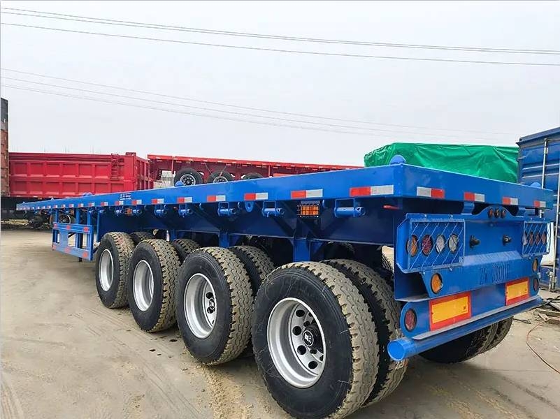 ZW Group 13M 4 Axle Semi Truck Flatbed Trailer