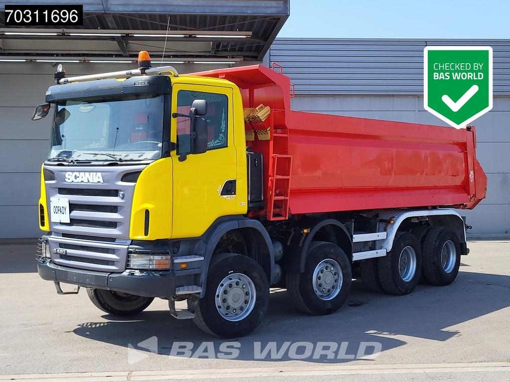 Scania G420 G 8X6 8x6 Steel suspension 18m3 KH Kipper Big