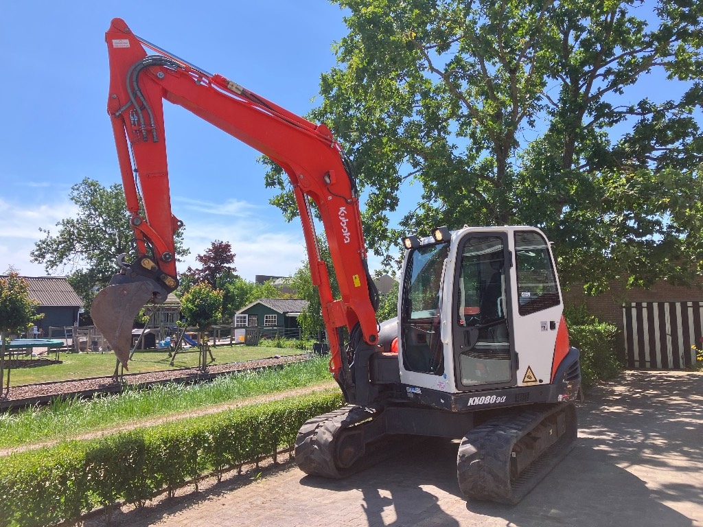 Kubota KX 080-3 A Midigraver | 5670 u | Airco!