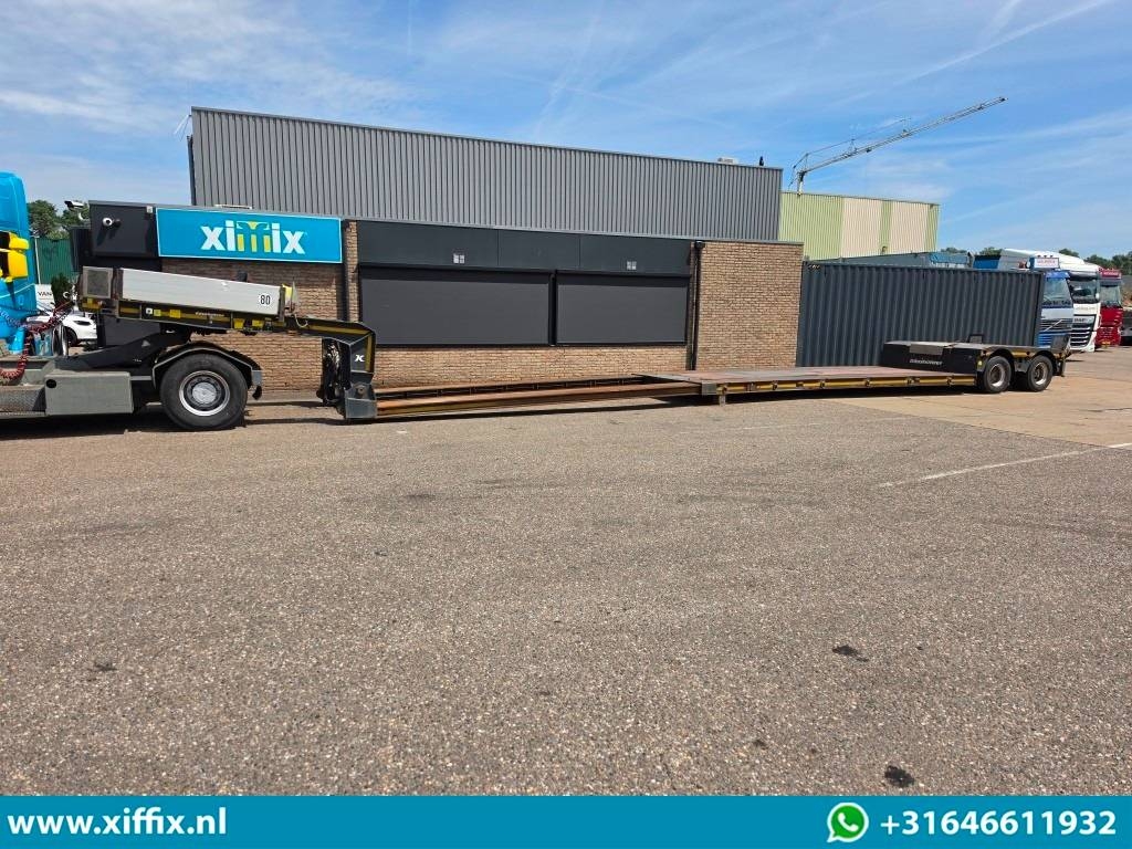 Kässbohrer 2-axle extendable lowloader, removable neck