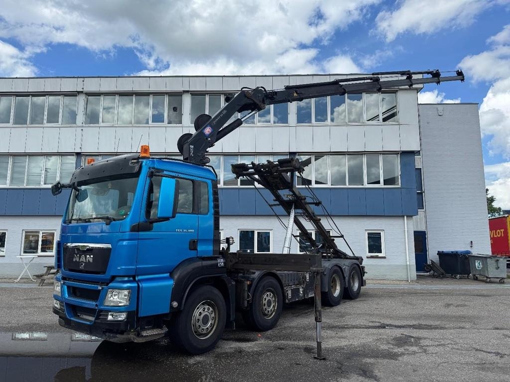 MAN TGS 35.480 8X4 + HMF 2420K5 + CABLELIFT + 2x REMOT