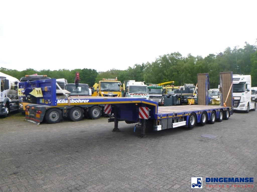 Kässbohrer 5-axle semi-lowbed trailer 84 t + ramps