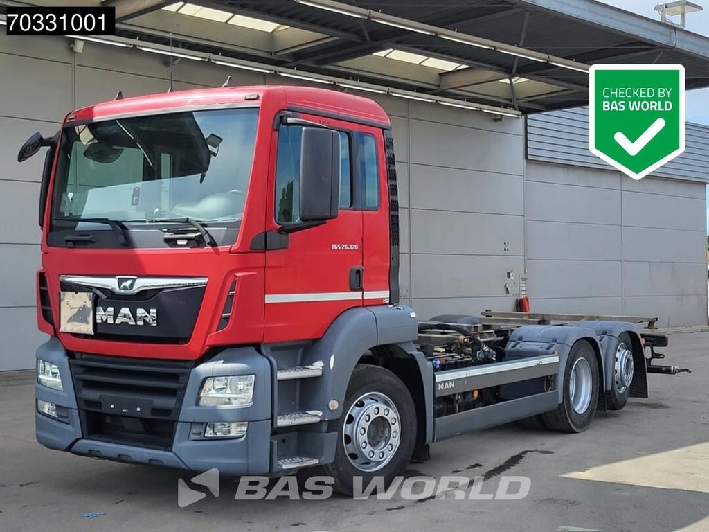 Camion à bras hydraulique MAN TGS 26.320 6X2 ADR BDF Lift+steering axle Automati — occasion 2017
