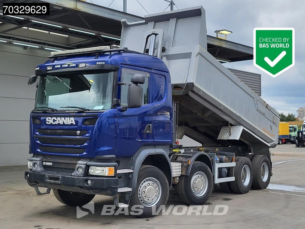 Scania G490 G 8X4 12m3 tipper Steelsuspension Big-Axle Re