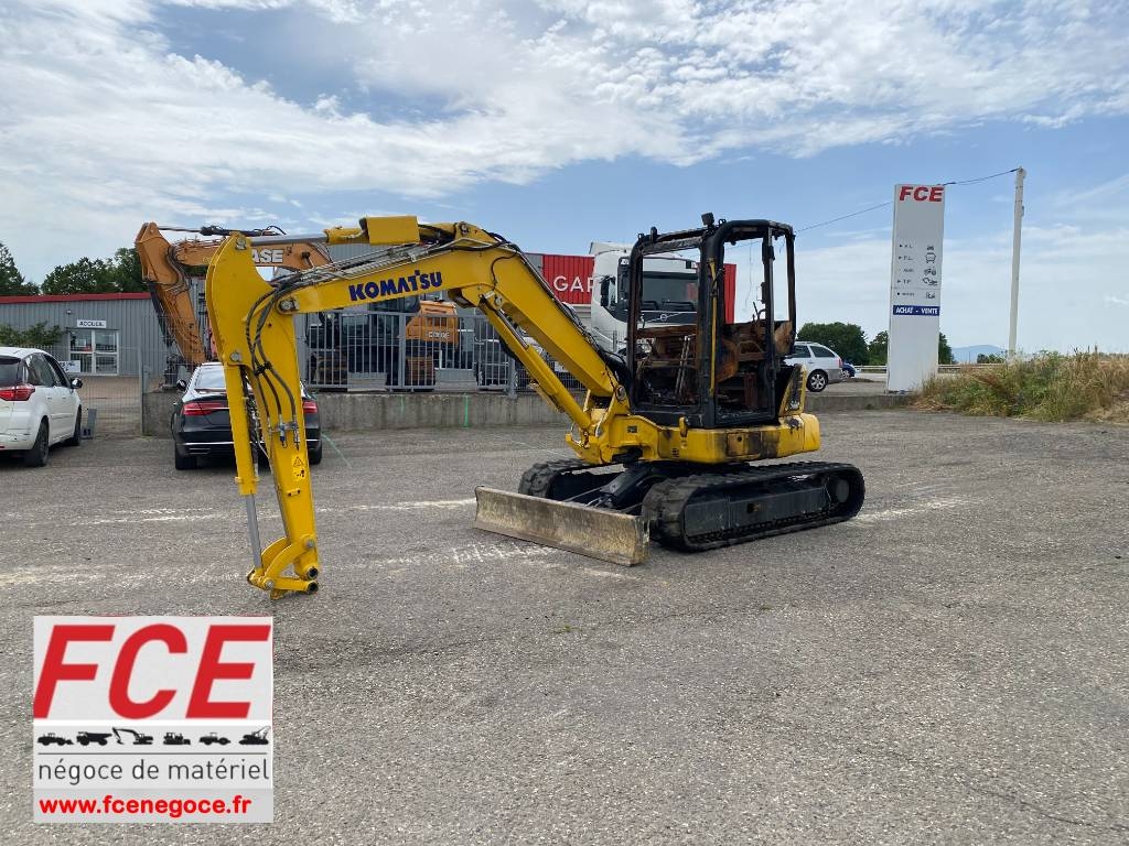 Komatsu PC58MR-5 E0 endommagée