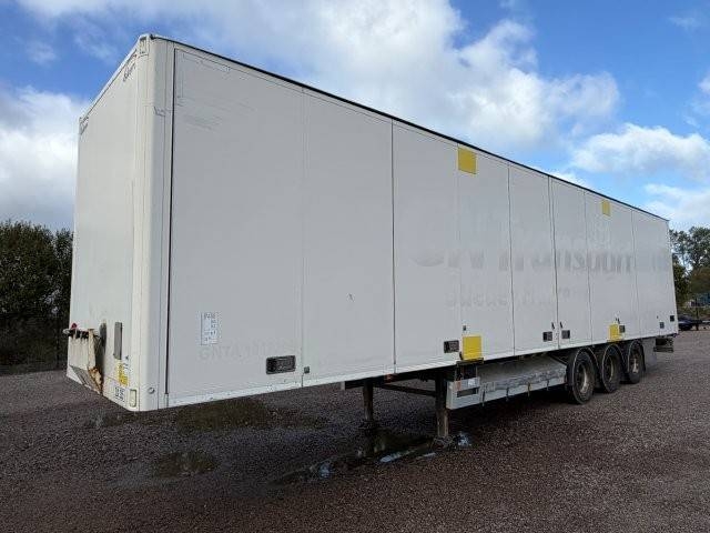 Semi-remorque fourgon Ekeri Huckepack Skåptrailer öppningsbar sida skjutbart t — occasion 2018