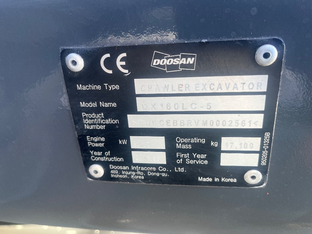Doosan DX 160 LCH / Forest modell, Zsír, Új láncok! kuva 10