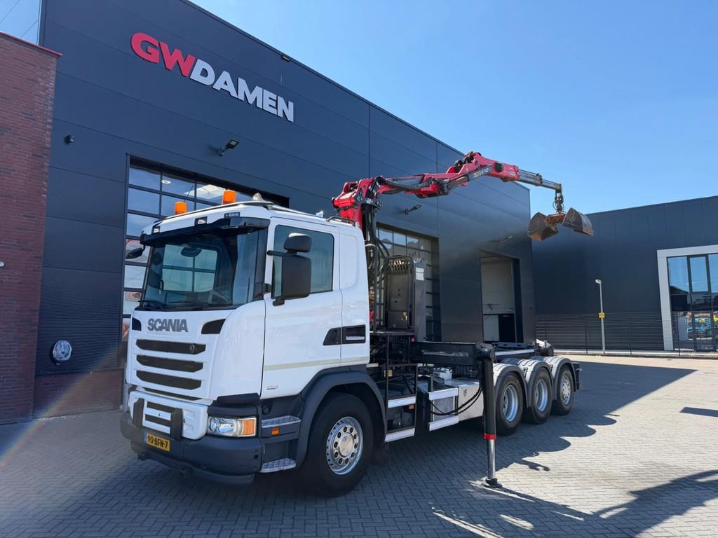 Scania G450 8x4 Haaksysteem / Z kraan Euro 6
