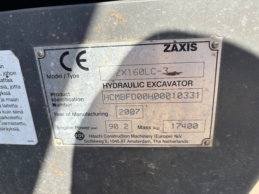 Hitachi ZX 160 LC / Myyty, Sold kuva 2