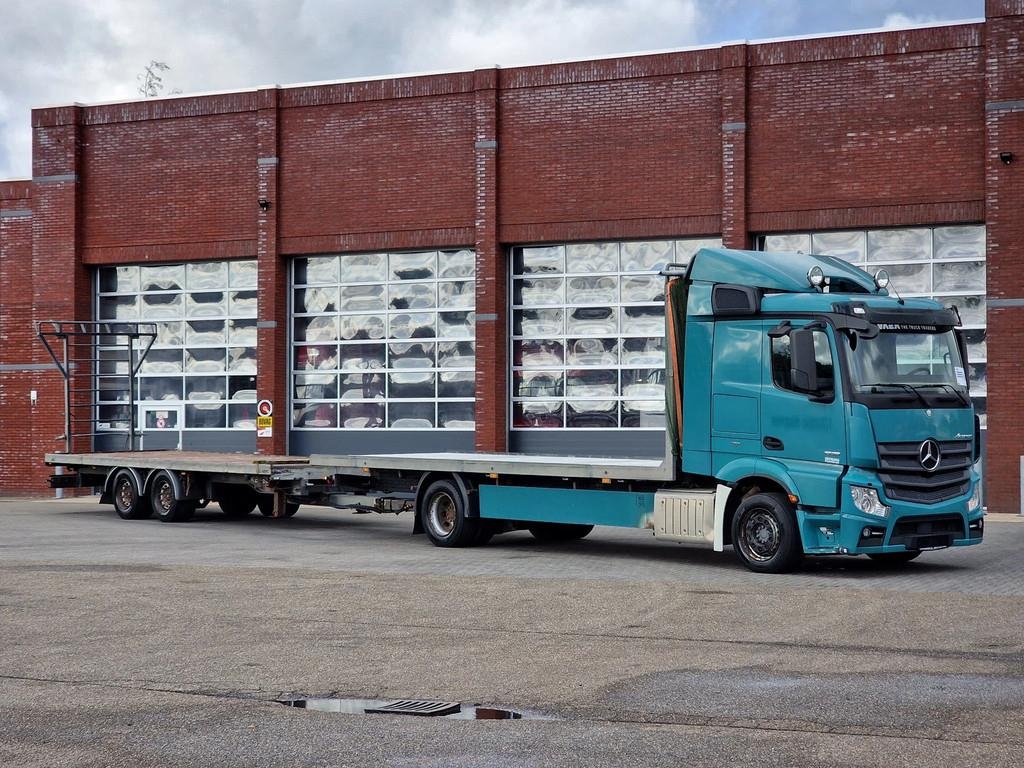 Camion plateau Mercedes-Benz Actros 1836 Streamspace 4x2 + Kelberg 2014 — occasion 2014