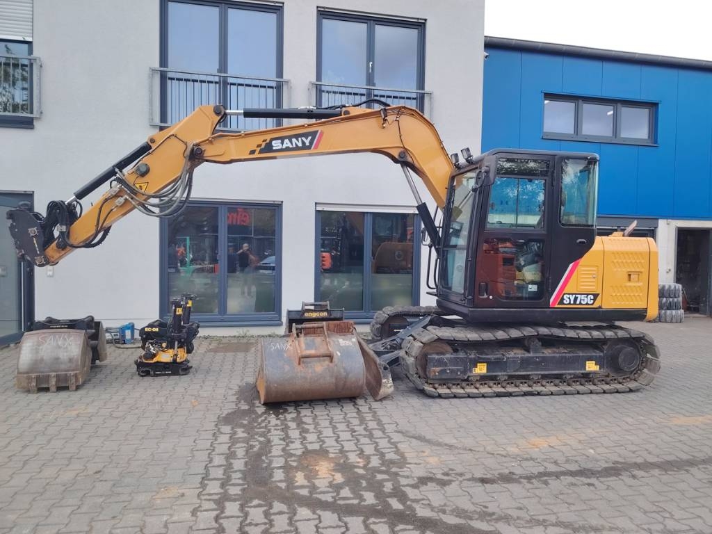 Sany SY75C Engcon-Roto /Greifer/Löffel/Vollausstatung