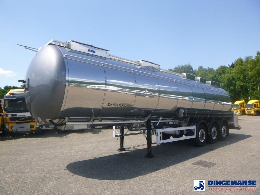 Feldbinder Food tank inox 39 m3 / 3 comp