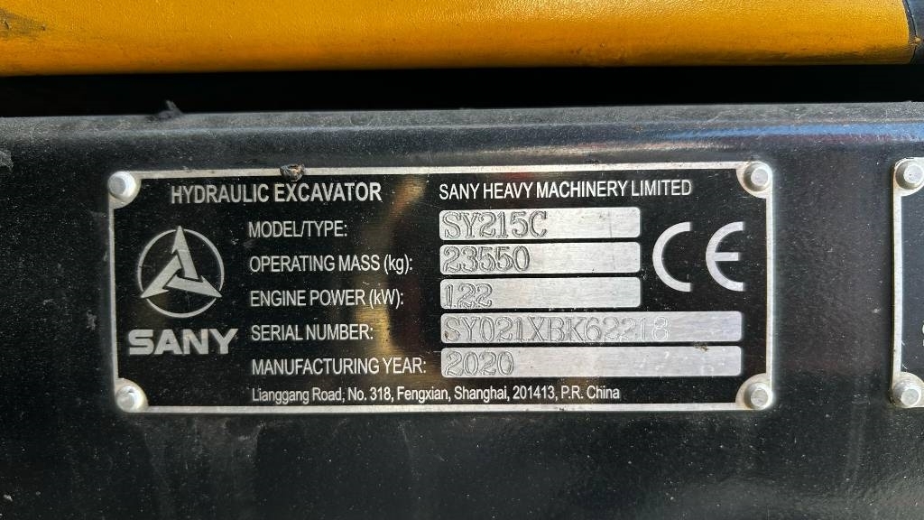 Sany SY 215c / Engcon,Rasvari,Lämmitin! kuva 18