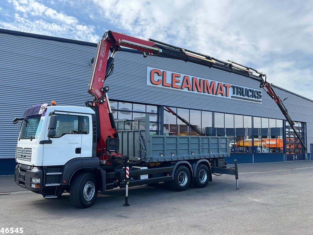Camion plateau MAN TGA 26.320 6x4 Full Steel Manual Fassi 45 Tonmeter — occasion 2007