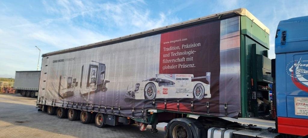 Dinkel 5 axle Semi Tarpaulin Plandeka Niskopodwoziowa