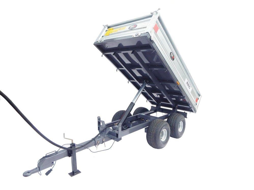 TRX Przyczepa 2t + kiper podwójna oś / tANDEM trailer