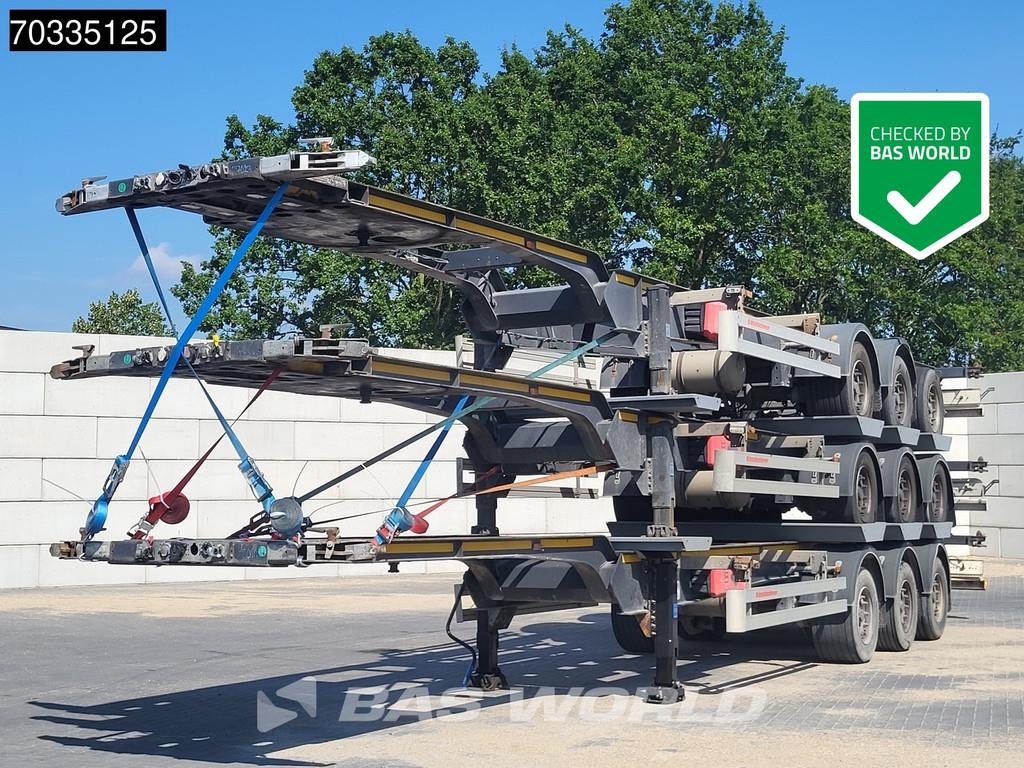Semi-remorque porte-conteneur Kässbohrer CS 40ft Axle Stack — occasion 2018