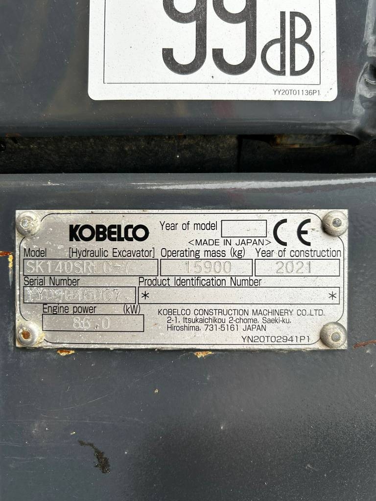 Kobelco SK 140 SR LC-7 / Rototilt,Rasvari.Lämmitin kuva 20