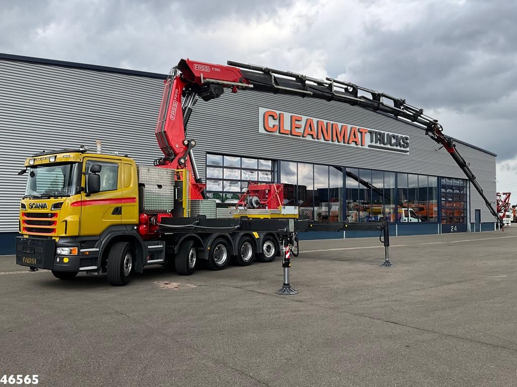 Grue tout-terrain Scania R 620 10x4 Fassi 195 Tonmeter laadkraan + Fly-Jib — occasion 2012