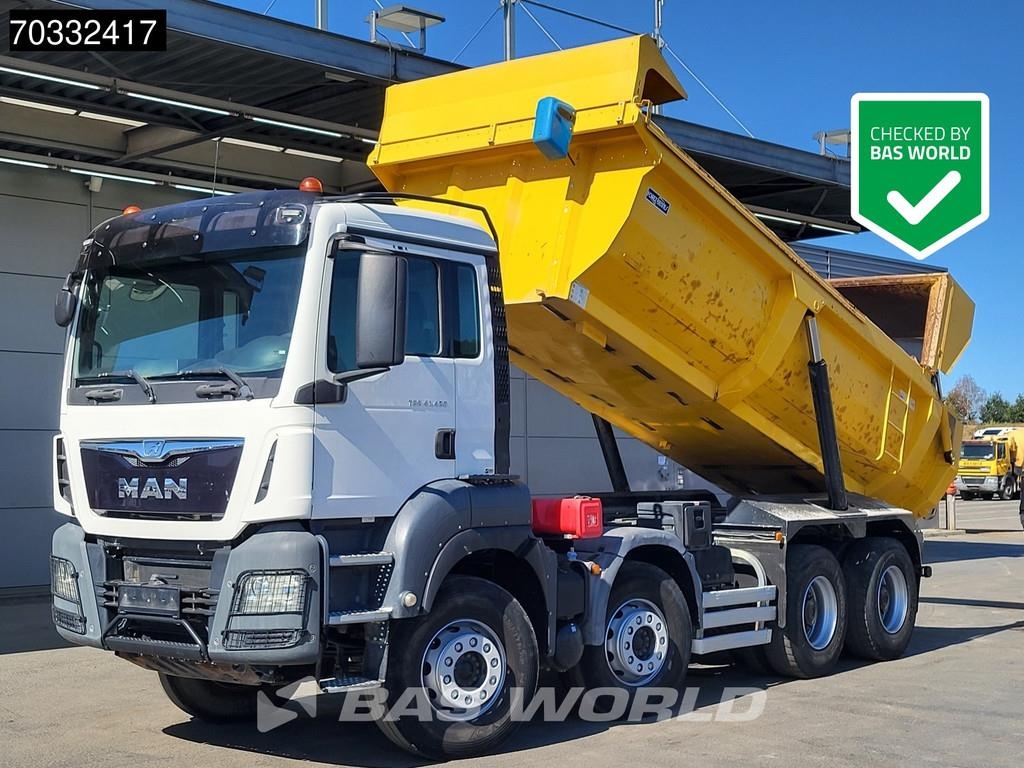 MAN TGS 41.480 8X4 15m3 tipper steel suspension Big-Ax
