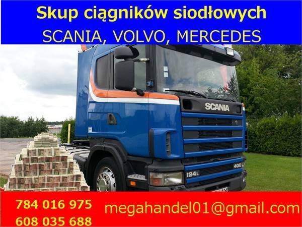 Scania 124L360 124L400 124L420 SKUP CIĄGNIKÓW SIODŁOWYCH