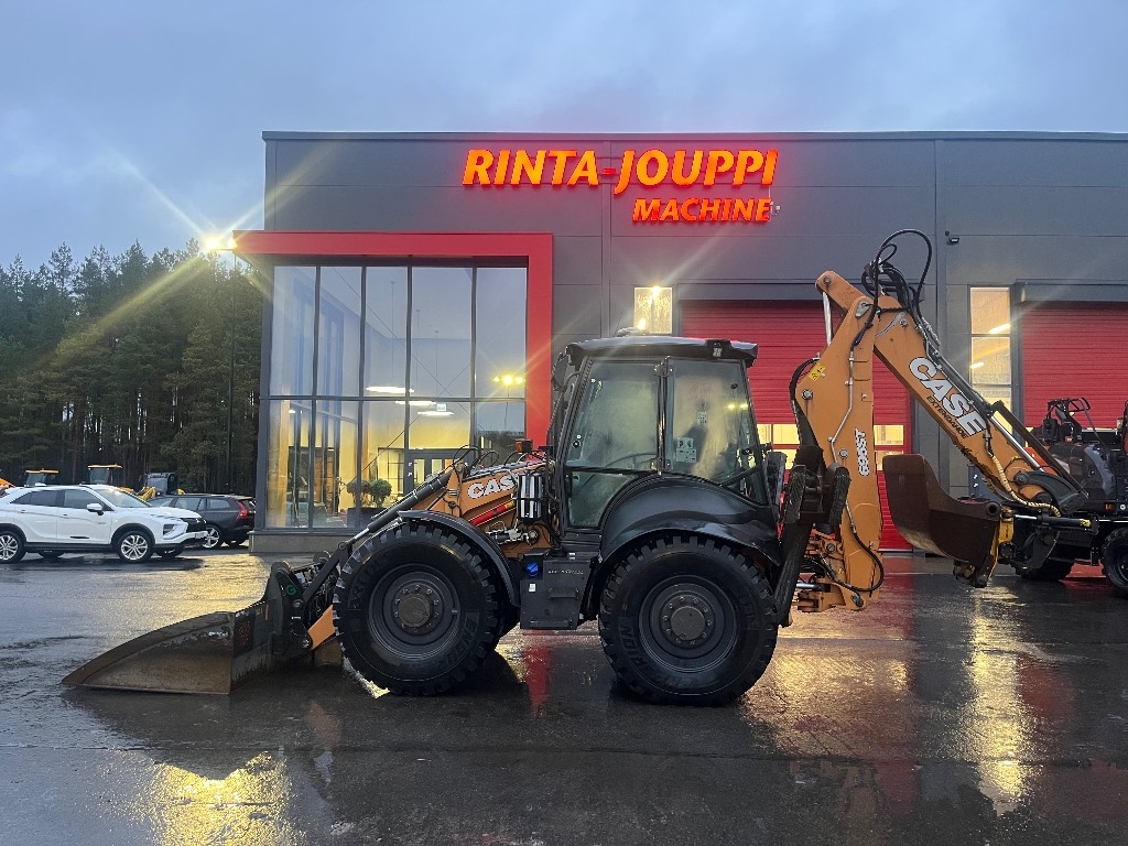 CASE 695 ST / Engcon, 2 kauhaa, Rasvari