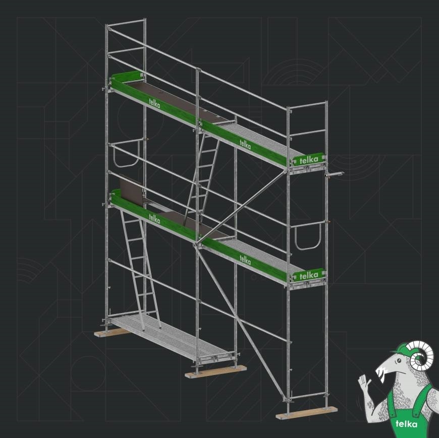 100m² Scaffolding Gerüst Schele Skela PIN74 schelă