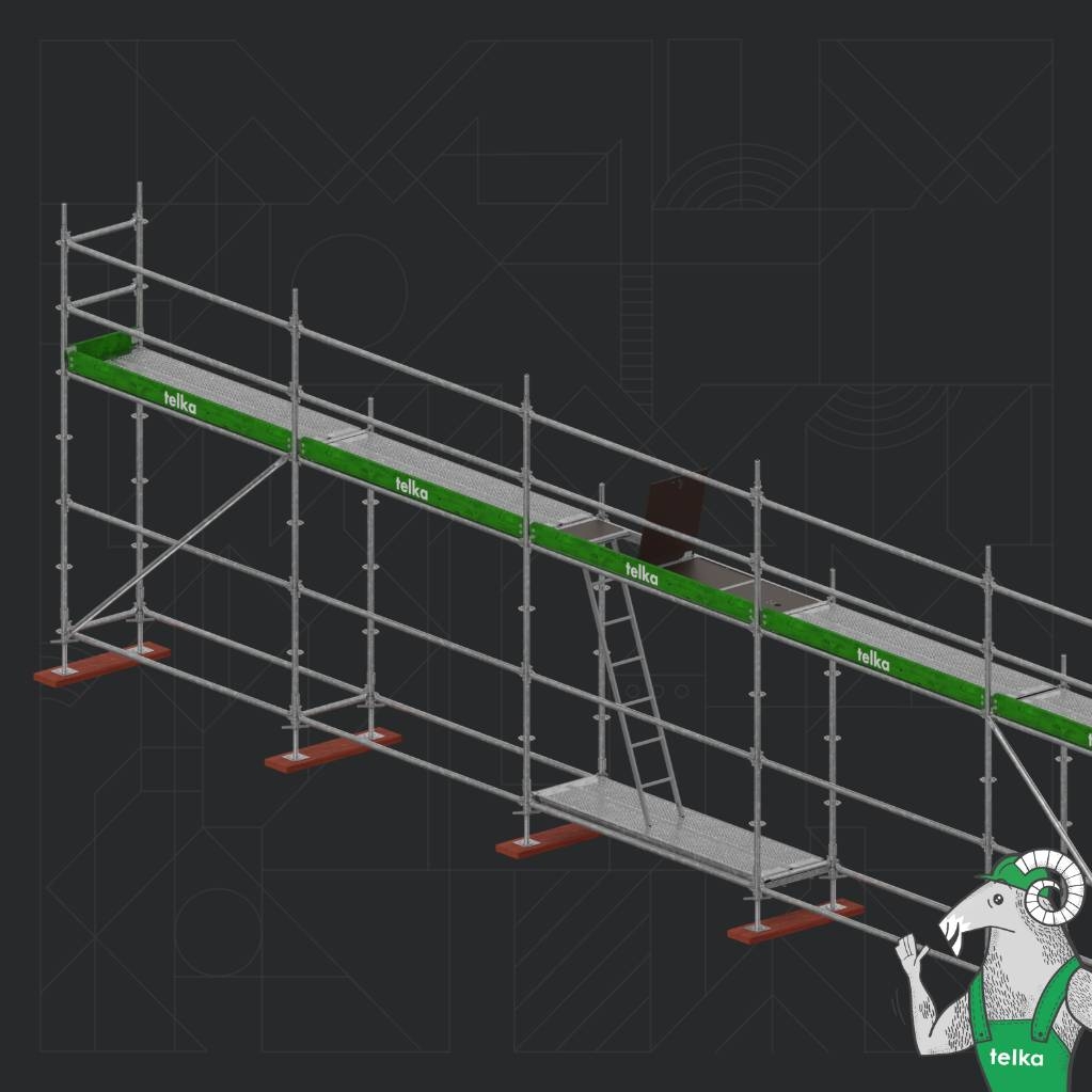Telka 61,4 m2 Modular Scaffolding UNICO_X