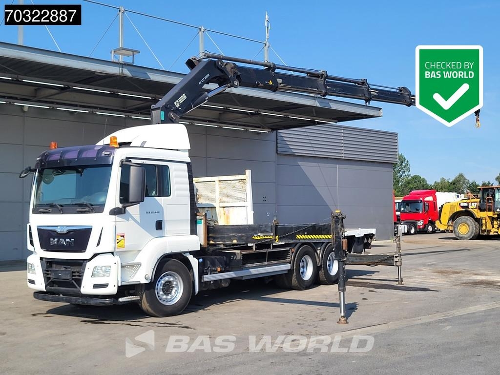 MAN TGS 26.440 6X4 HIAB 477 EP-5 HIDUO Crane Retarder