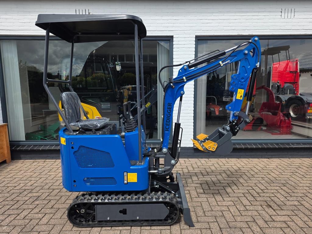 Ice digger Graafmachine minigraver knikgiek snelwi