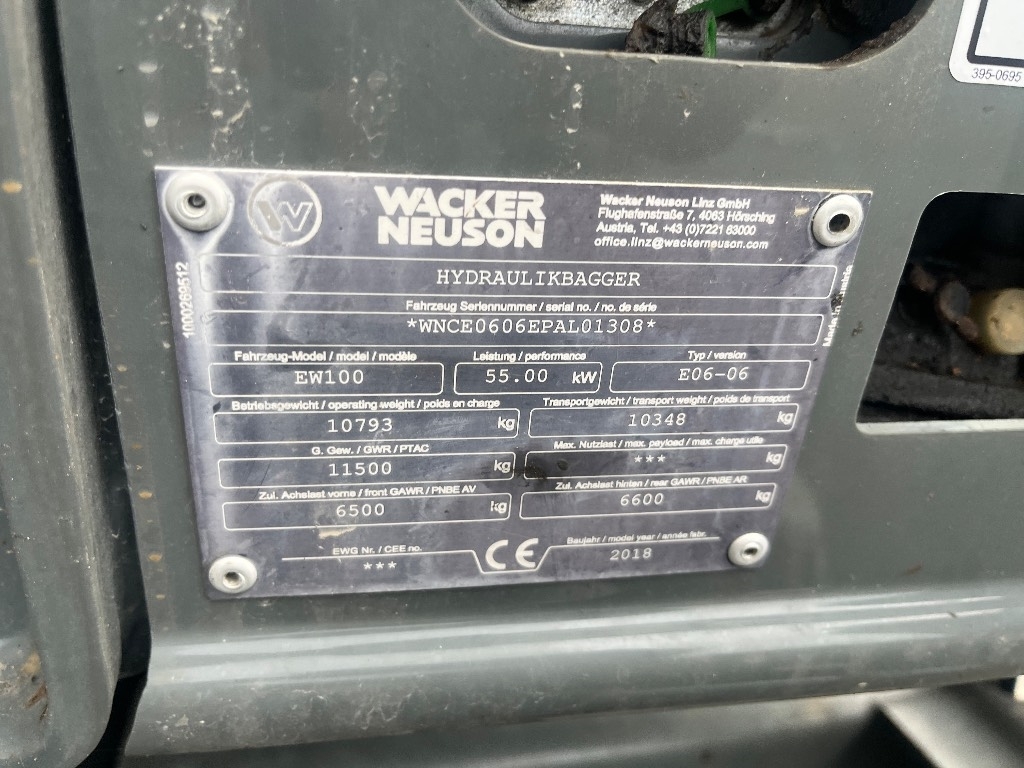 Wacker Neuson EW 100 / Engcon, vozík, 3 vedrá, dobré pneumatiky! kuva 9