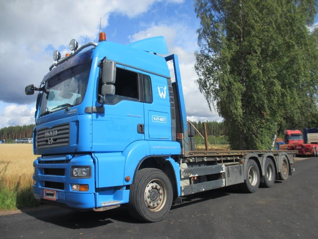MAN 33.480 8x4 rahtilavalla,jatkoperä