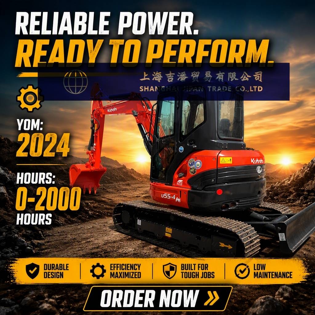 Mini-pelle Kubota U 55-4 — occasion 2025, 410 h