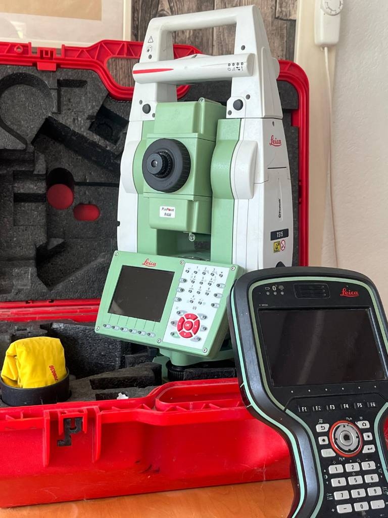 Leica Totalstation TS15 med handcontroller CS20