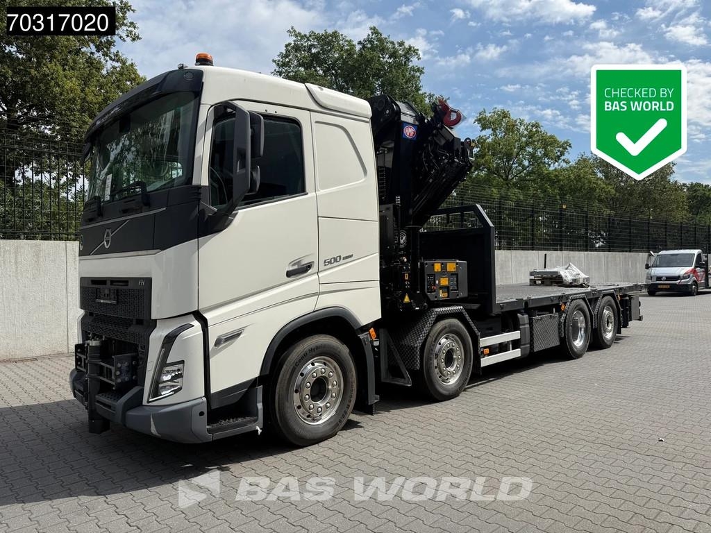 Camion plateau Volvo FH 500 8X2 COMING SOON! HMF 6120 K6 + JIB K5 — occasion 2022