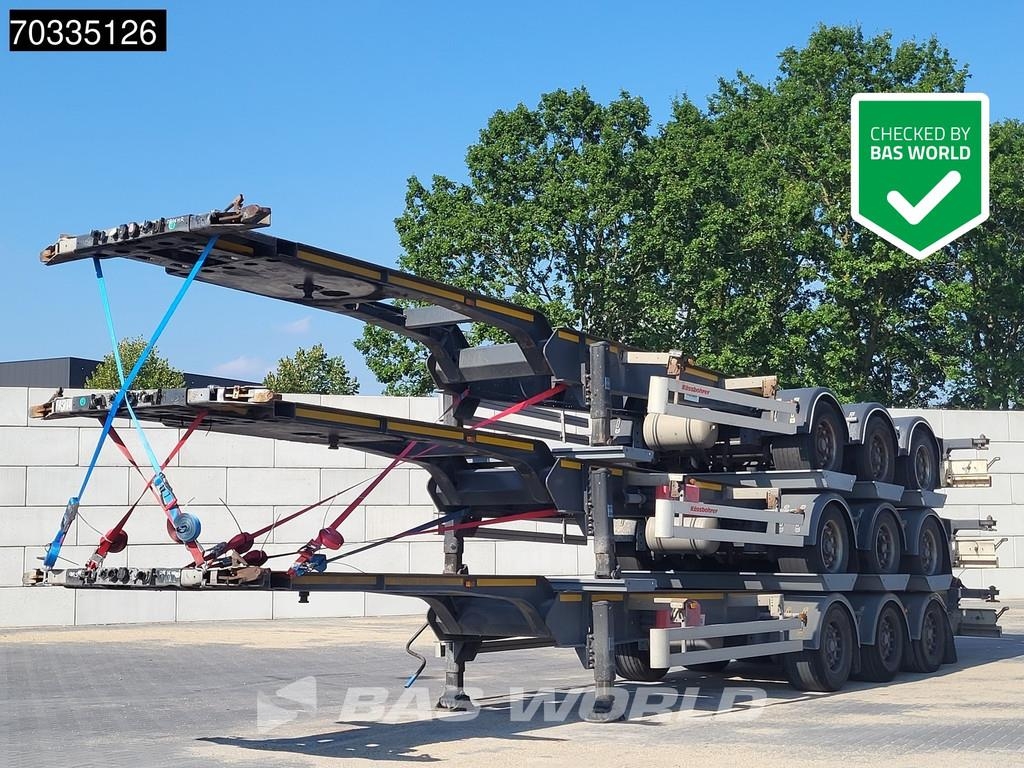 Semi-remorque porte-conteneur Kässbohrer CS 40ft Axle Stack — occasion 2018