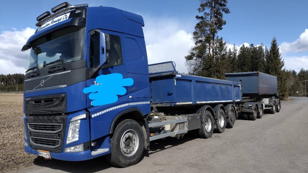 Volvo FH540 8x4 +2+2 kärry KHT autom kasetti