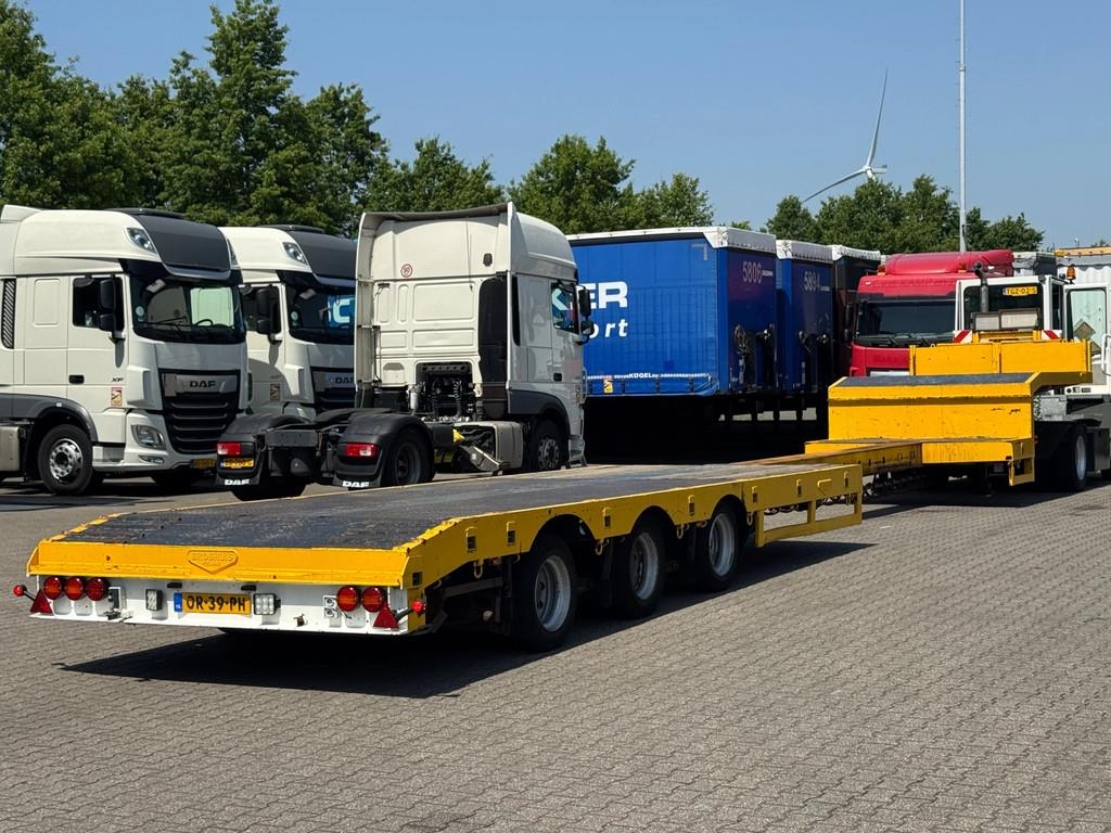 Broshuis Semi Dieplader 6 mtr uitschuifbaar / stuur-as / li